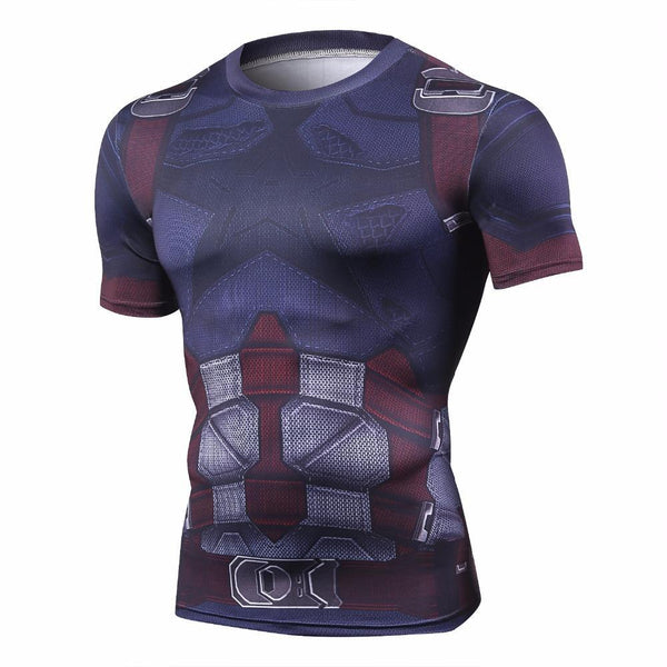 Captain america infinity war compression sale shirt