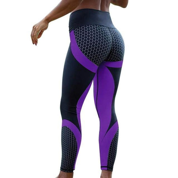 Sheer Honeycomb print Women's Leggings/Work Out Pants - 8 Colored Options