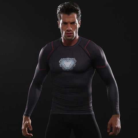 Superman T-Shirt Man of Steel GYM Bodybuilding Lycra Tees Workout Fitness  Jersey Top Short Sleeve
