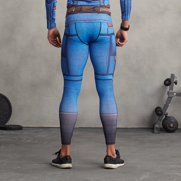 CAPTAIN AMERICA Compression Leggings/Pants for Men – ME SUPERHERO