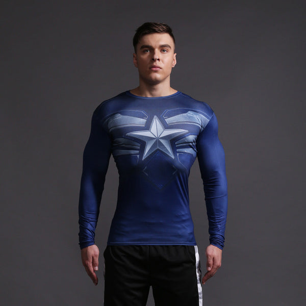 Captain America Compression Shirt - Totally Superhero