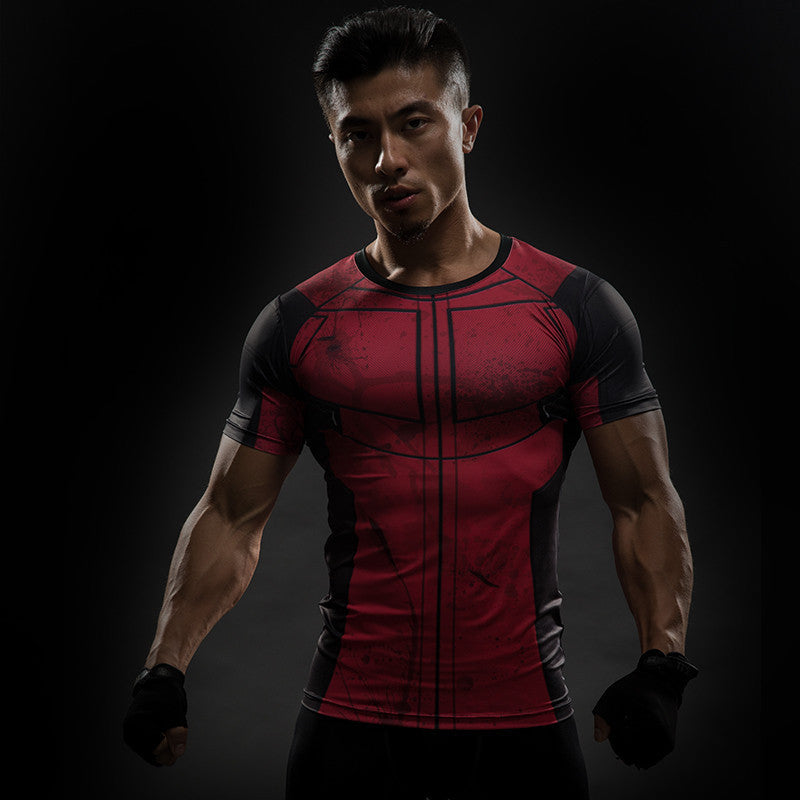 DEADPOOL Compression Shirt for Men (Short Sleeve)