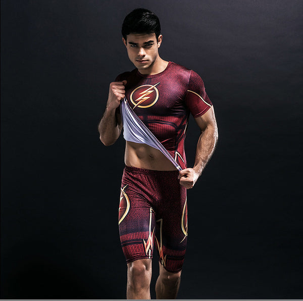 Flash Superhero Compression Shirt For Running Long Sleeve
