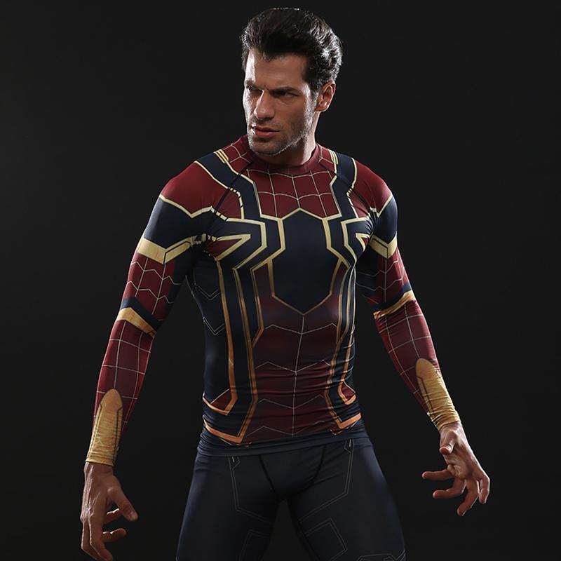 SPIDERMAN Compression Shirt for Men (Long Sleeve)