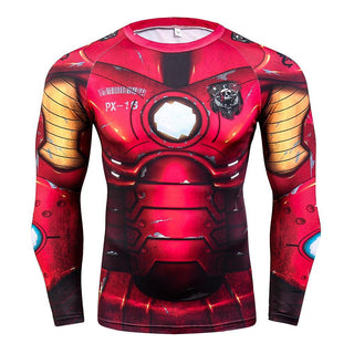 Dri-Fit Ironman Superhero Compression Shirt Short Sleeve - PKAWAY