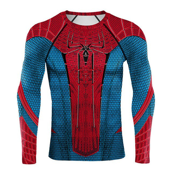 SPIDERMAN Long Sleeve Compression Shirt for Men – ME SUPERHERO