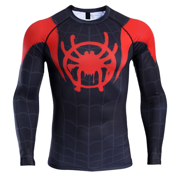 SPIDERMAN Miles Morales Long Sleeve Compression Shirt – ME SUPERHERO