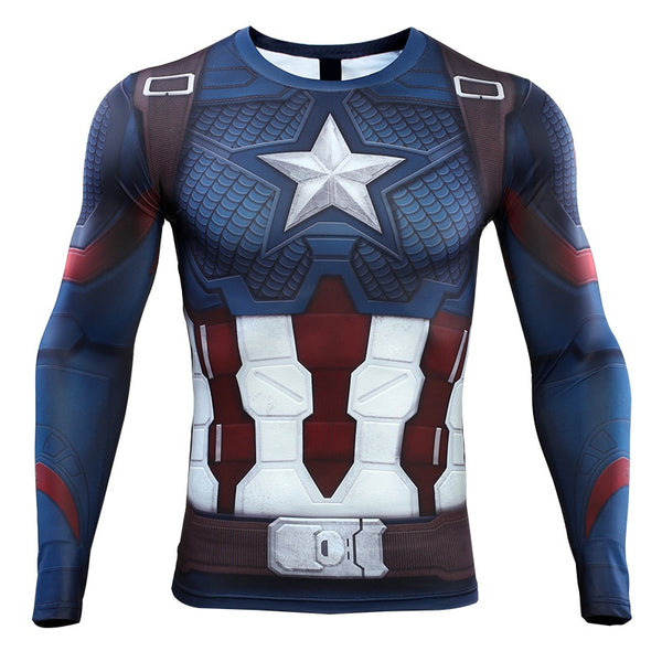 CAPTAIN AMERICA Compression Shirt for Men (Short Sleeve)