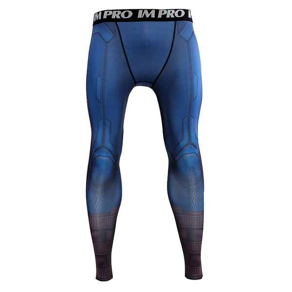 CAPTAIN AMERICA Compression Leggings/Pants for Men – ME SUPERHERO