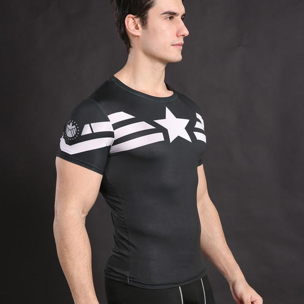 Captain America Compression Shirt Me Superhero