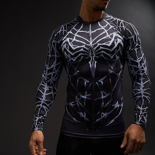 Spider-man Superhero All Over Compression Long Sleeve T-Shirt –  ariessashoppe