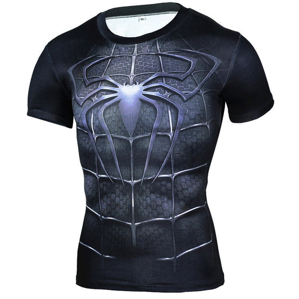 SPIDERMAN Compression Short Sleeve Shirt for Men – ME SUPERHERO