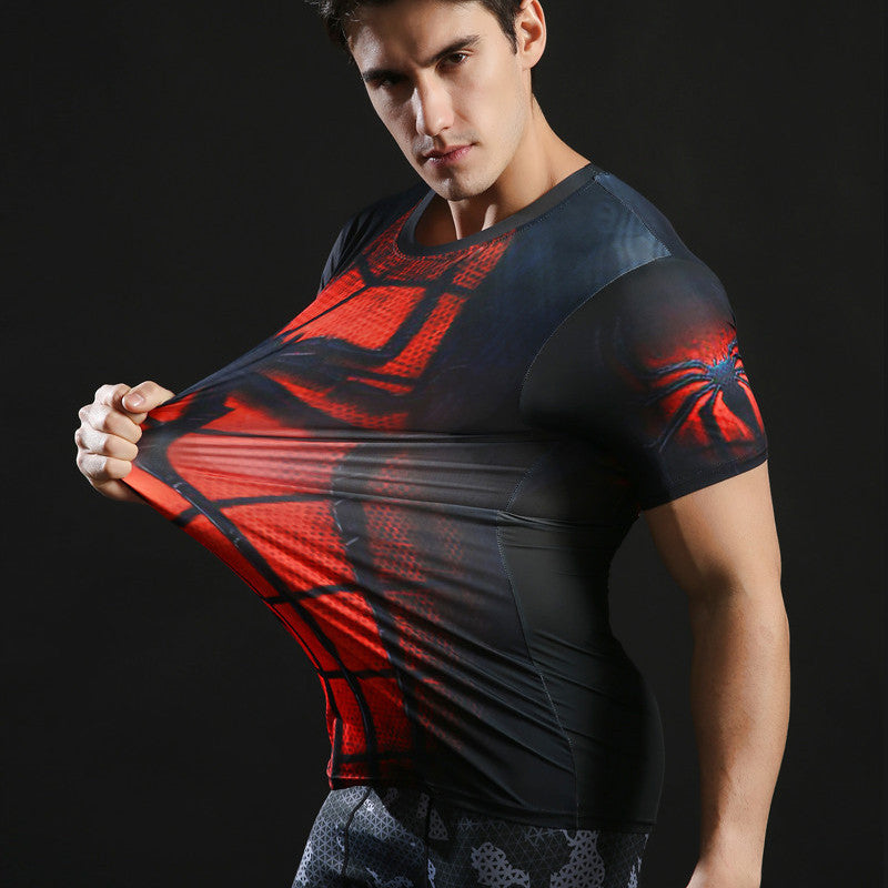 SPIDERMAN Compression Shirt for Men (Short Sleeve)