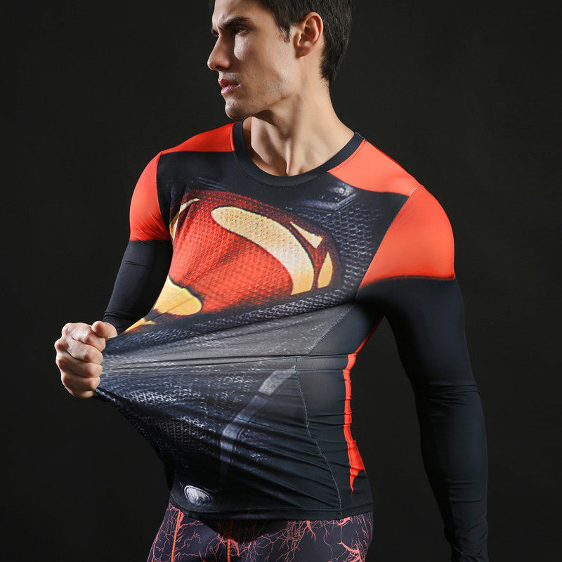 Super Man - Short Sleeve Compression Shirt 50% OFF – ViggorVerse