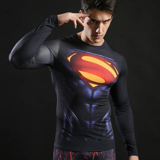 Buy COOLMAX Superhero Compression Shirt for Mens 3D Print T-Shirt Fitness  Top (Medium) Red at