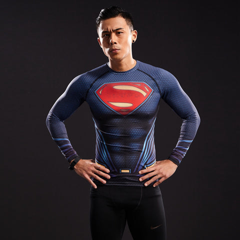 Men's Superman Compression Shirt - Nerds Mana