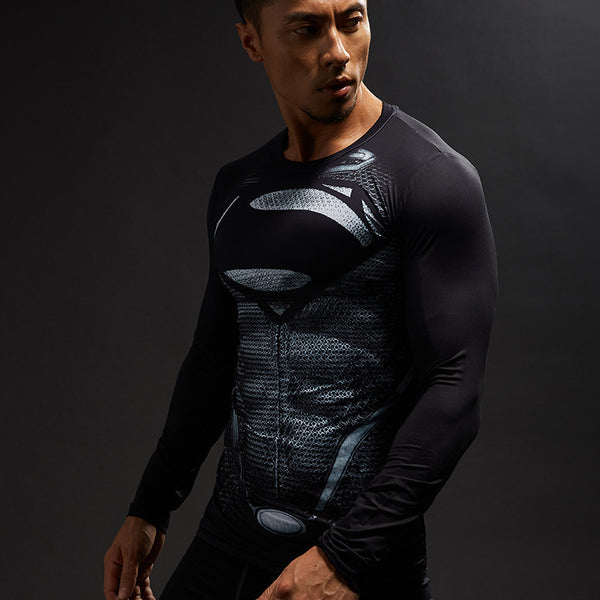 SUPERMAN Compression Shirt for Men (Long Sleeve) – ME SUPERHERO