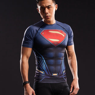  GYM GALA Super Hero Men's Compression Shirt 3D Print Sports  Fitness T-Shirt(S, Green) : Clothing, Shoes & Jewelry