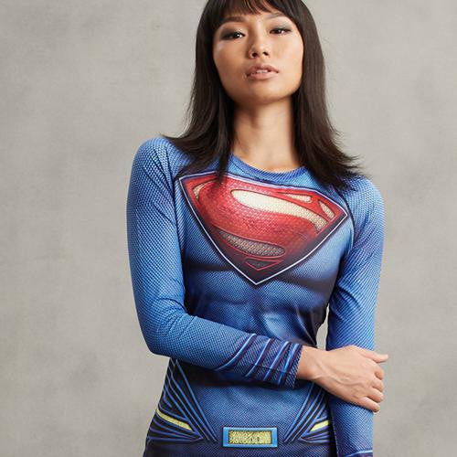 SUPERMAN Compression Shirt for Women (Long Sleeve) – ME SUPERHERO