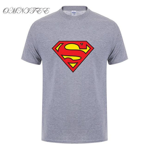ME – SUPERHERO Short colors) SUPERMAN (8 T-Shirt Men for Logo Sleeve